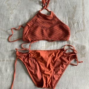 Burnt orange Xhilaration bikini